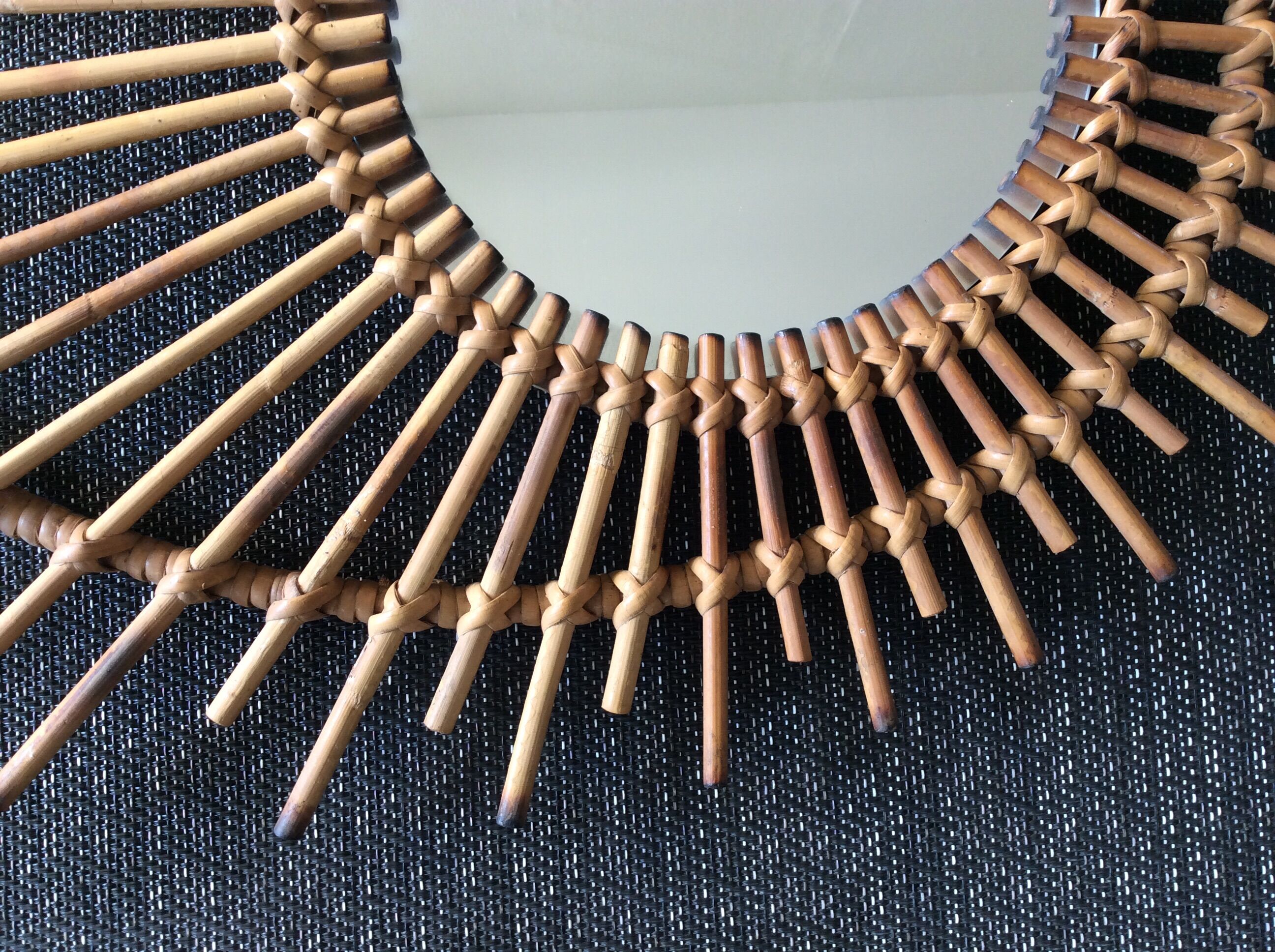 Rattan mirror  72x55cm