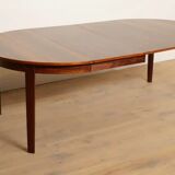 Vintage round dining table | extendable | Rosewood