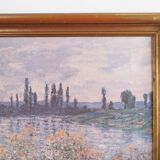 Tableau « Le pré bleu », reproduction de Claude Monet