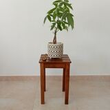 Vintage oak stool 70s/80s