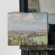 Georges Duvillier landscape "Between town and countryside" oil on canvas signed