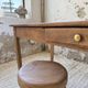 Cherry farmhouse table with spindle legs, 1950s