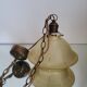 Lampe à main art déco en glaçure d’uranium; symmetrisch gelijnd, Belgique