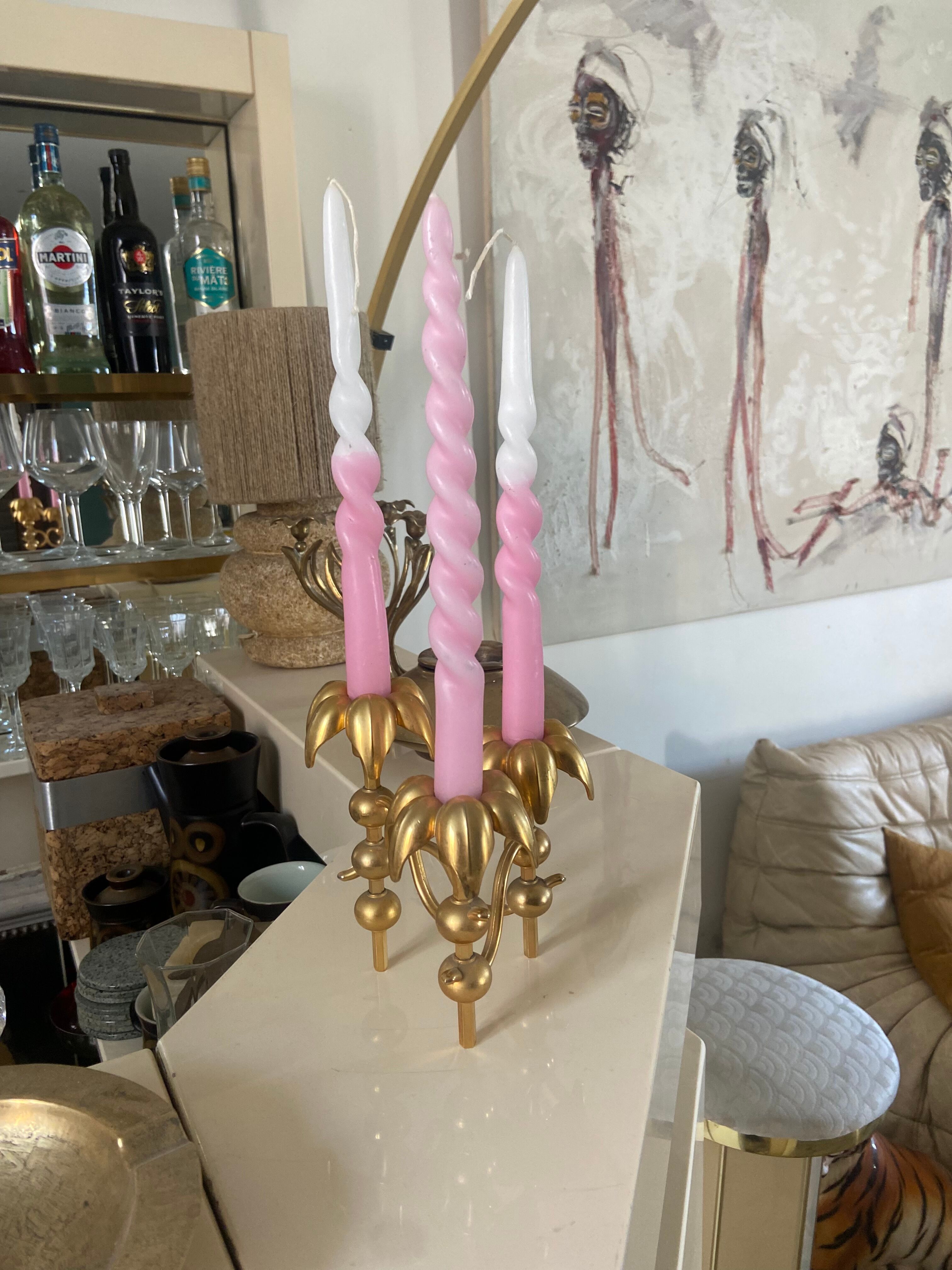 Vintage gilded bronze chandelier