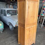 Solid wood cabinet / storage unit with one door.