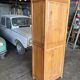 Wardrobe / Solid wood storage unit with one door.