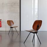PAIR FOLDING-CHAIRS S88 BY OSVALDO BORSANI FOR TECNO