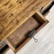 Solid wood box counter.