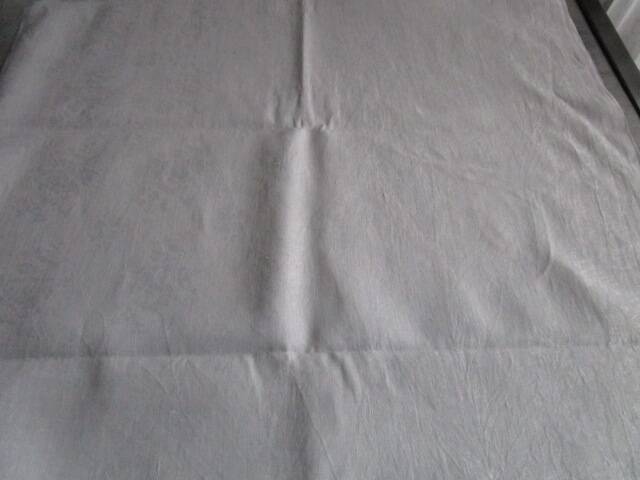 Old monogram damask tablecloth 220x170cm