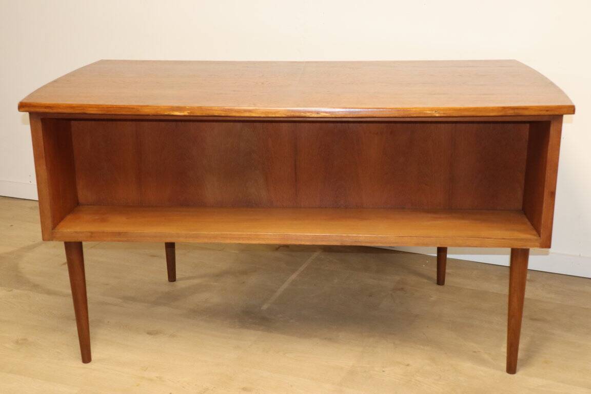 Scandinavian double-sided teak desk, 1960