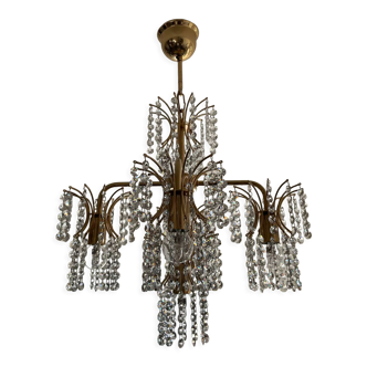 Crystal tassel chandelier from the 60s and 70s