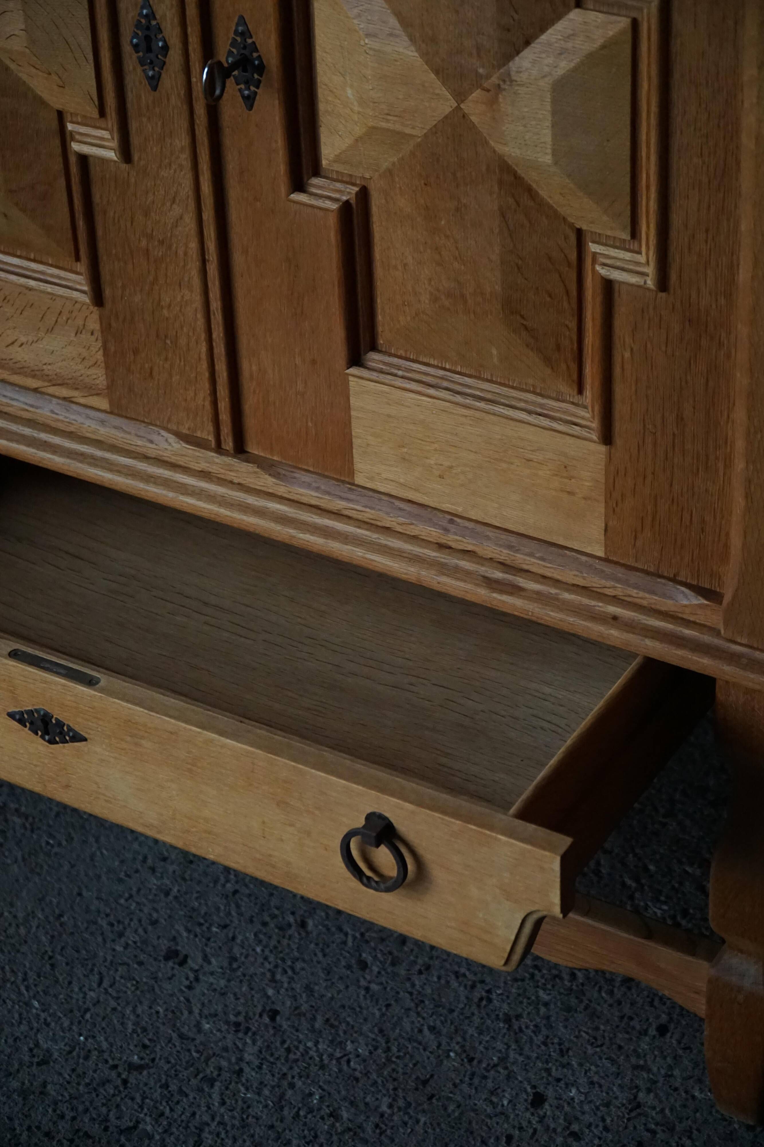 Henning Kjærnulf, enfilade in oak, mid-century Danish, Nyrup Møbelfabrik, 1960s.