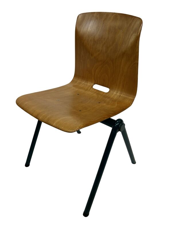 Chaise de salle à manger vintage industrielle Pagwood de Woodmar Design des années 70