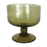 Biot bubbled glass cup, fruit basket