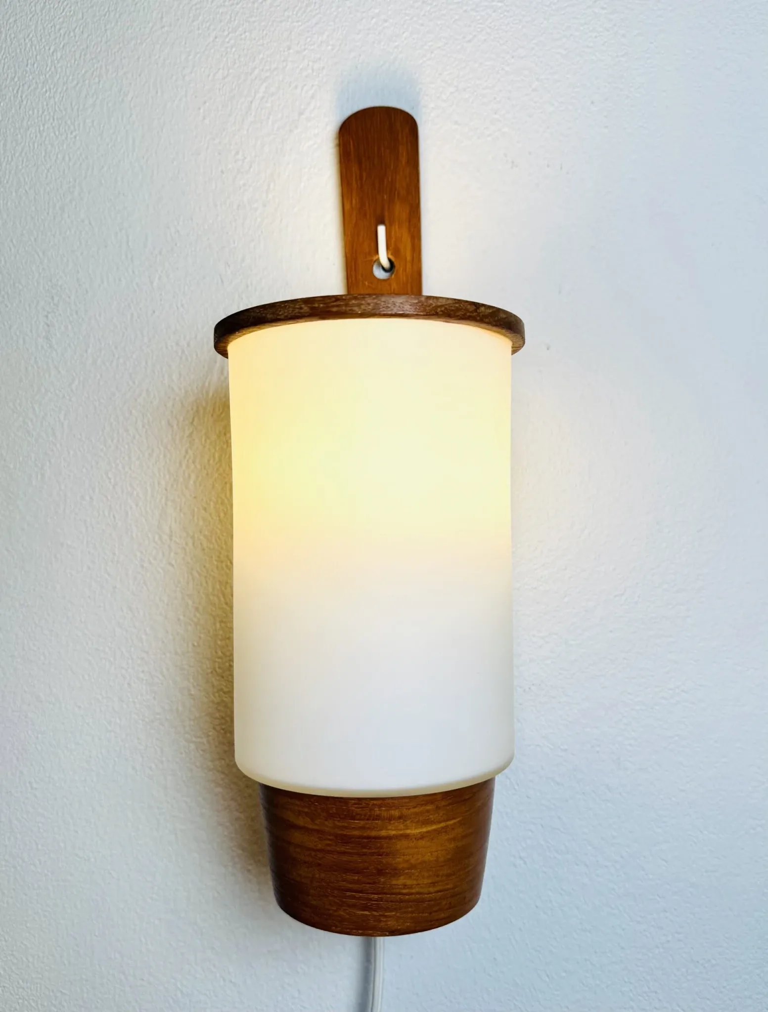 Cylindrical Wall Lamp By Uno & Östen Kristiansson For Luxus, Sweden, 1960S