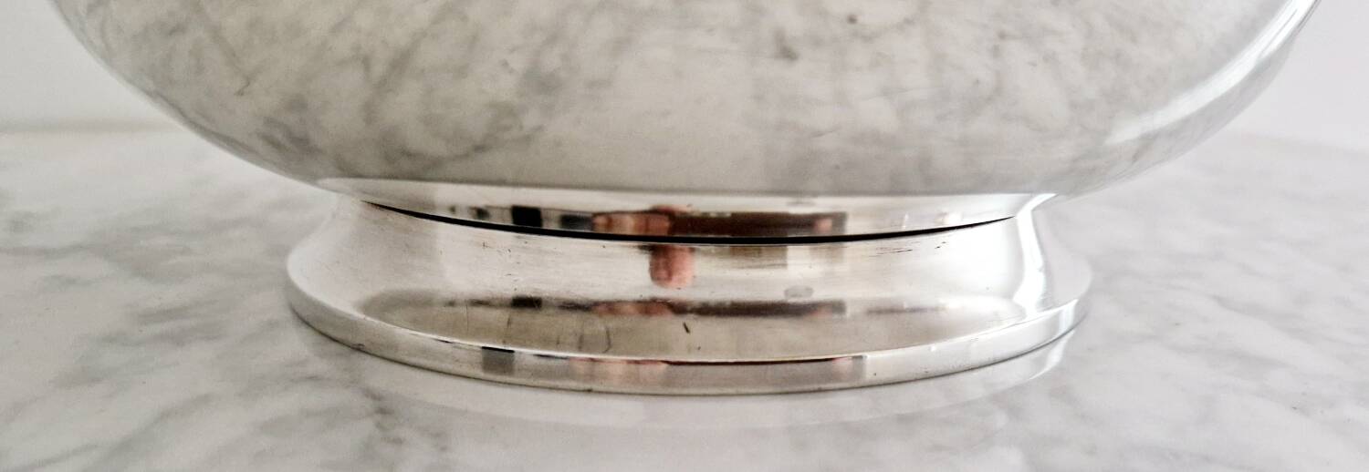 Bouillet & Bourdelle silver plated metal cup 1920