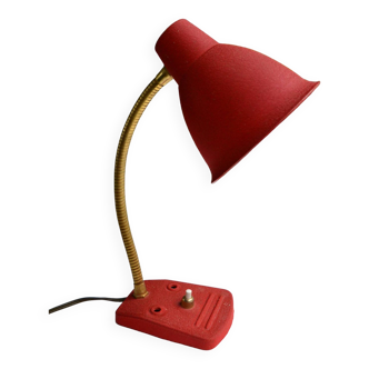 Lampe cocotte rouge vintage