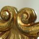 Classic Gold Leaf Mirror Crested Mirror Baroque Style 79cm