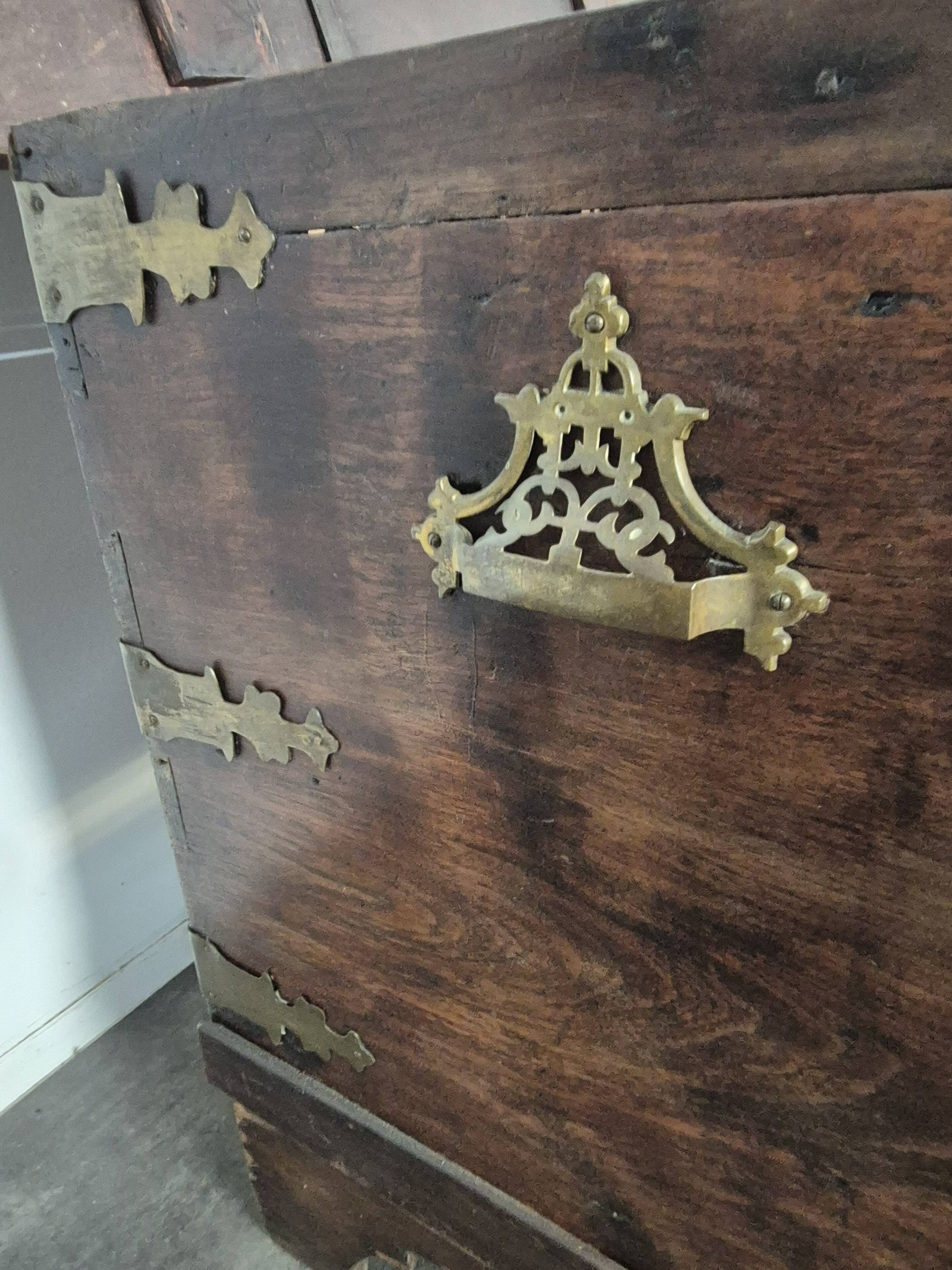 Large chest from Flanders from the 18th century