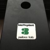 Postmodern Italian graffiti shelf by Rodney Kinsman for Bieffeplast, 1980s.