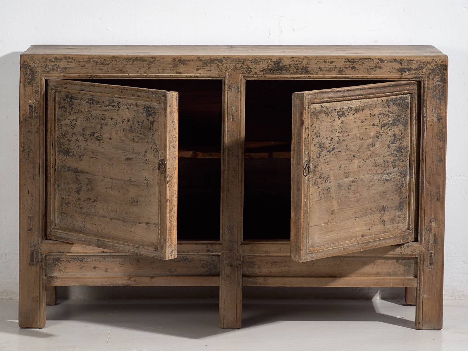 Small antique sideboard with grey patina (circa 1900) #80