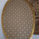 Miroir oval doré 63x37cm