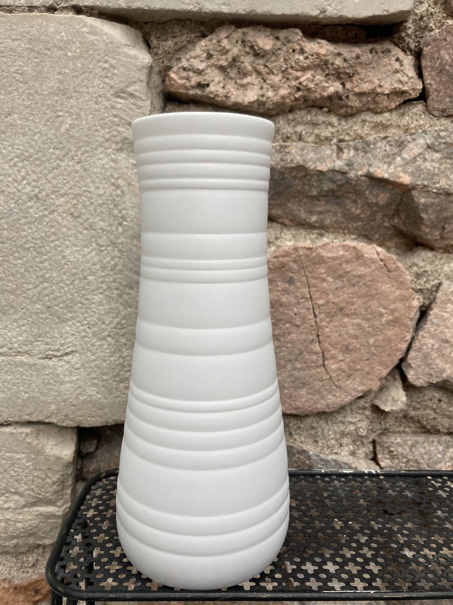 Porcelain biscuit vase