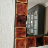 Long square mirror by Mithé Espelt