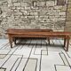 Lot deux bancs de ferme sapin vintage