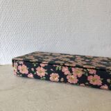Old haberdashery box in flower fabric