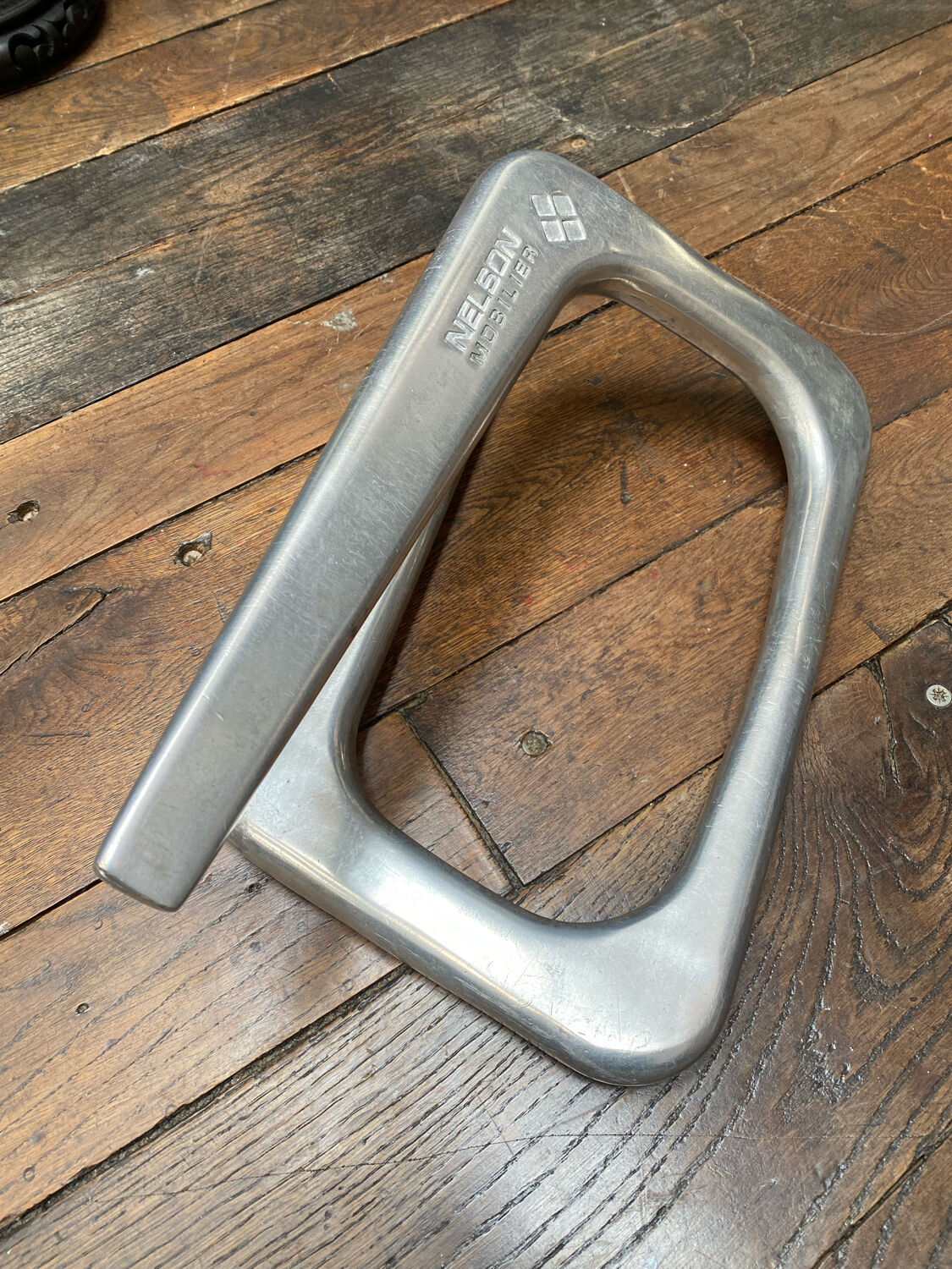 Footrest design steel brush Nelson furniture