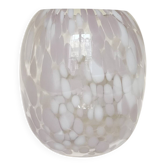 Speckled blown glass vase