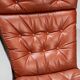 Sigurd Ressell Falcon lounge chair leather and metal Vatne Norway 1970