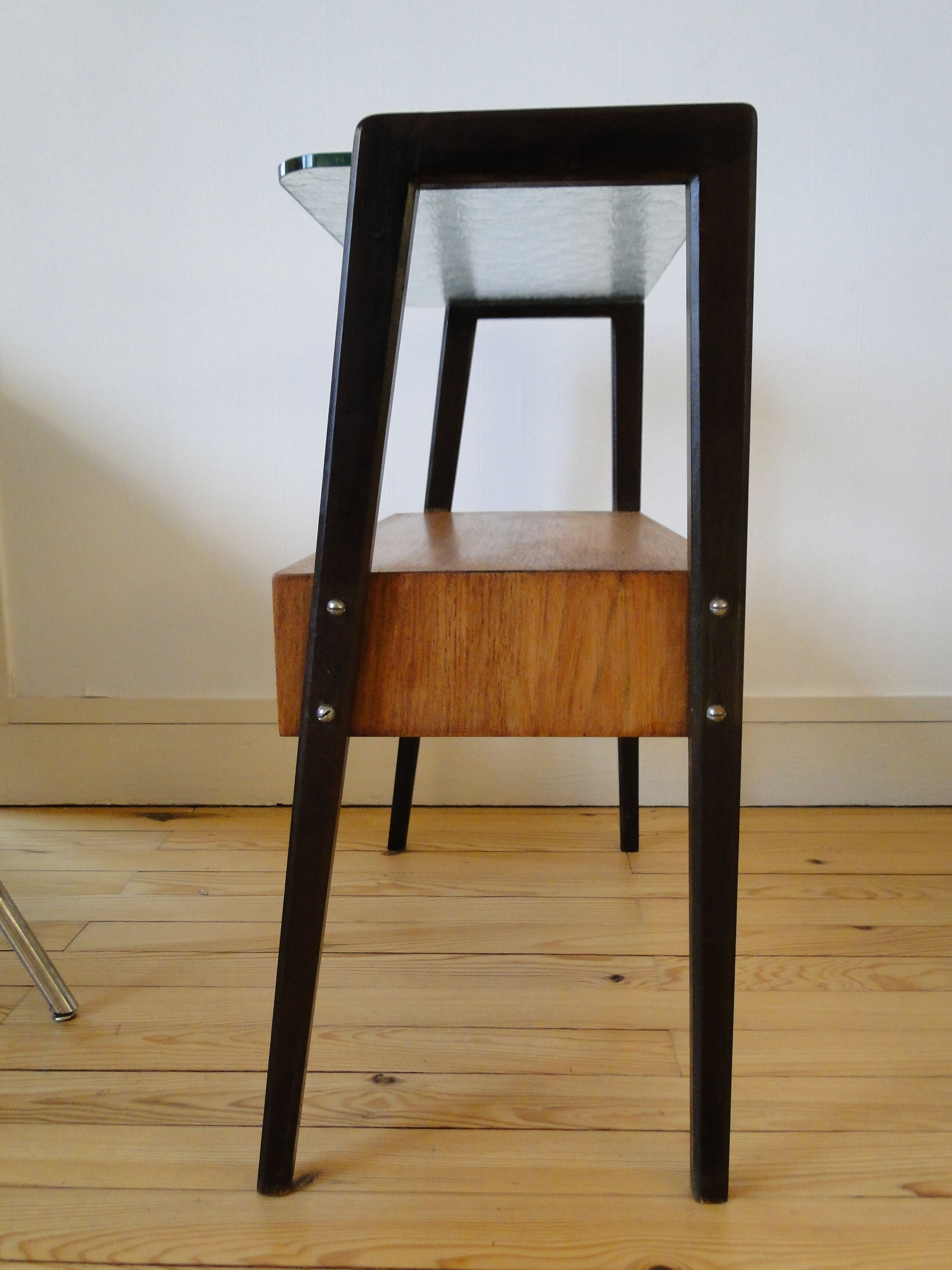 Mid century teak side cabinet or scandinavian bedside table