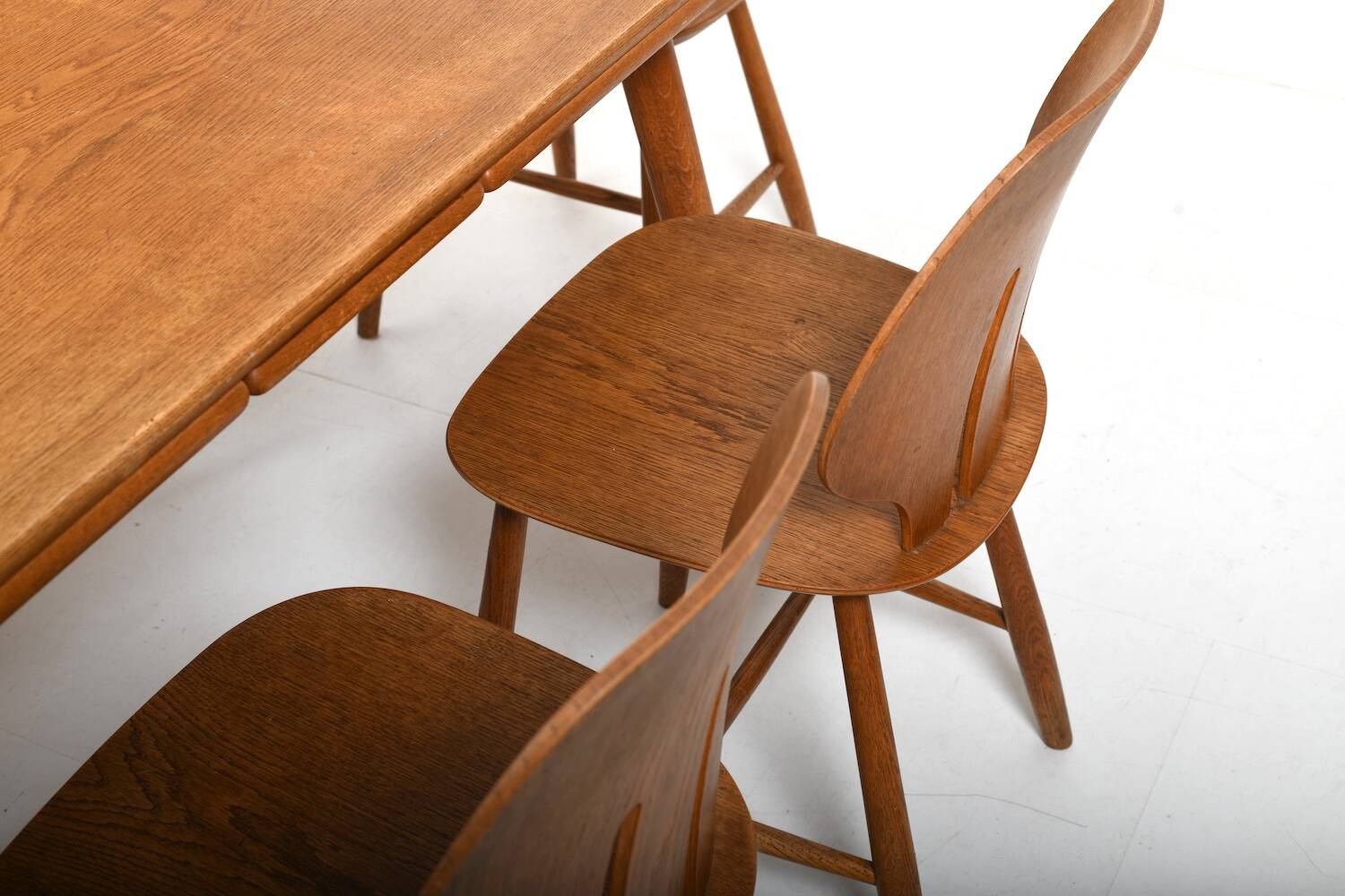 Fdb møbler dining room set consisting of 6 chairs by ejvind a.