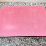 Table with two stools in red formica
