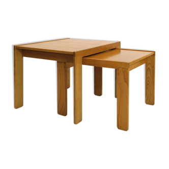 Deux tables gigognes d'Afra et Tobia Scarpa, vers 1965