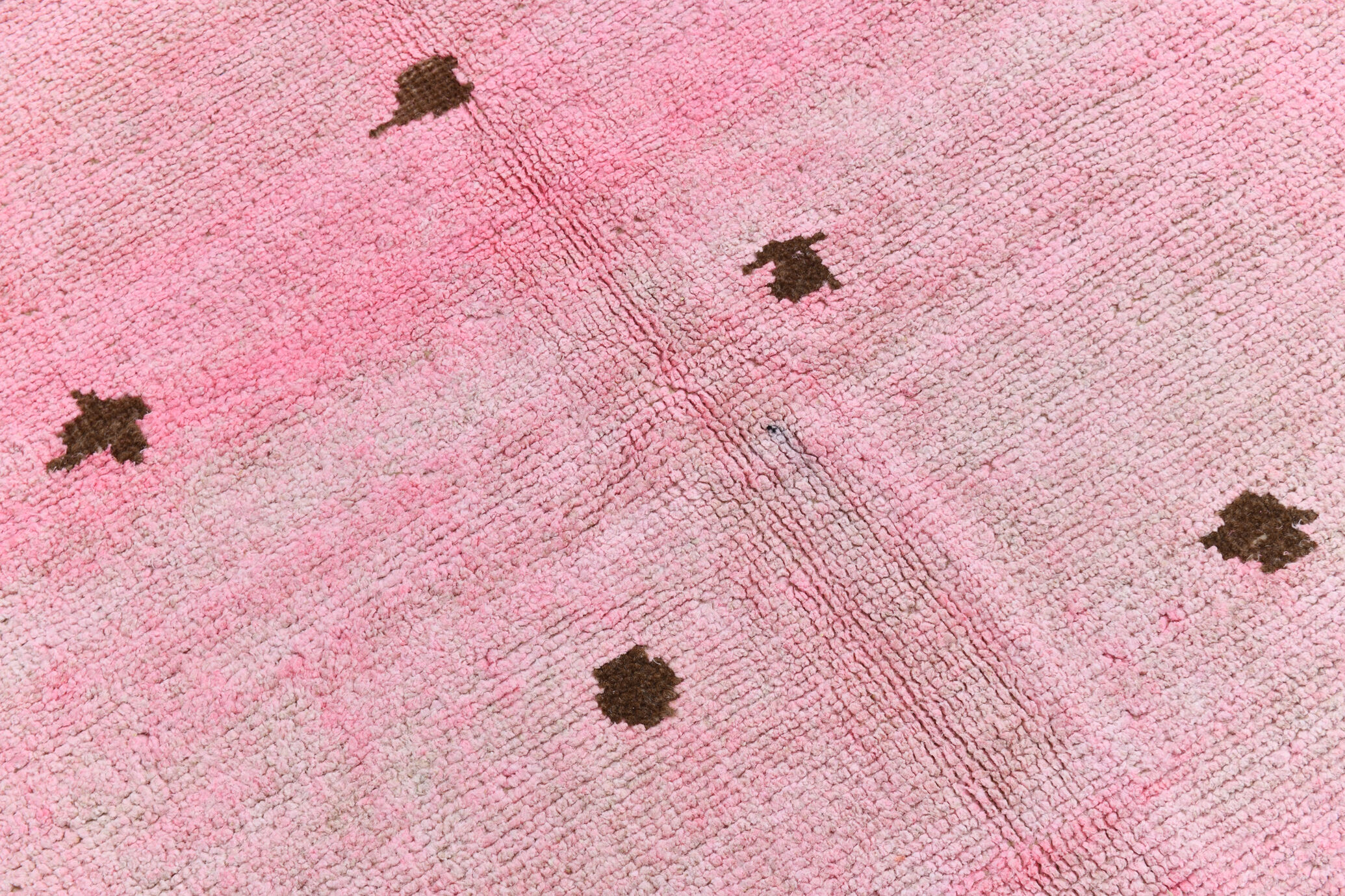 Tapis de chanvre rose poussiéreux 7x10, 212x301cm