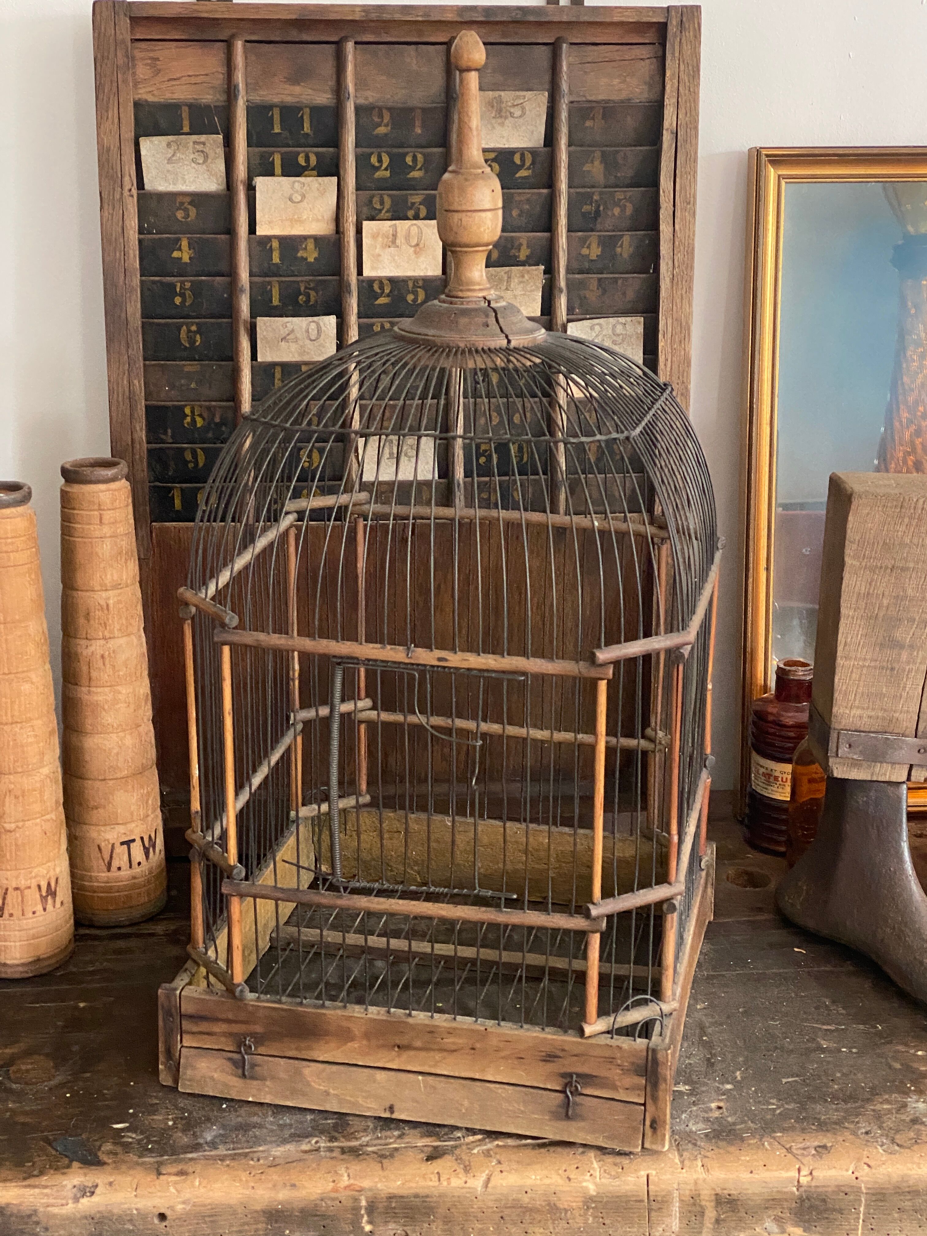 Old bird cage