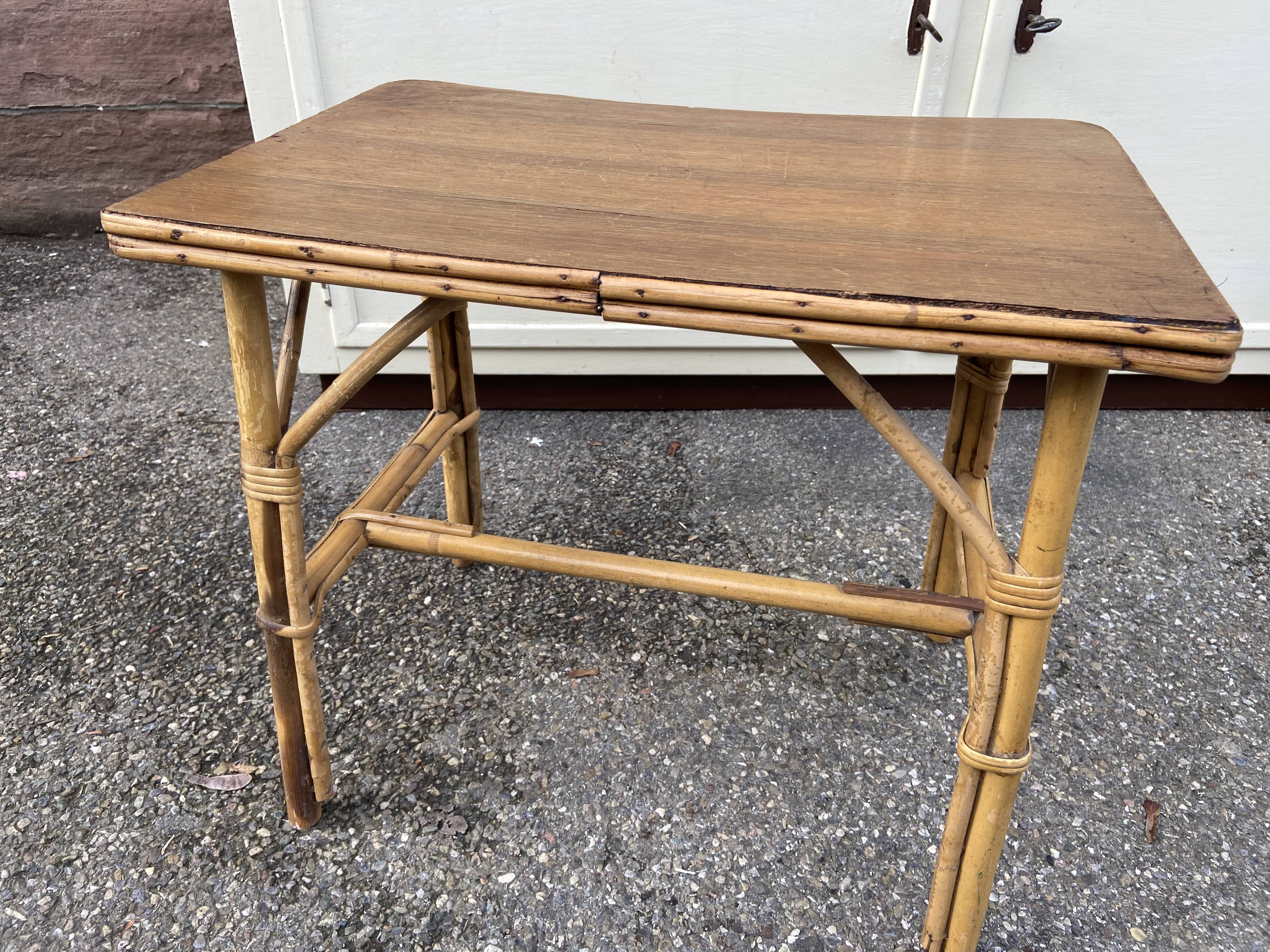Bamboo vintage coffee table