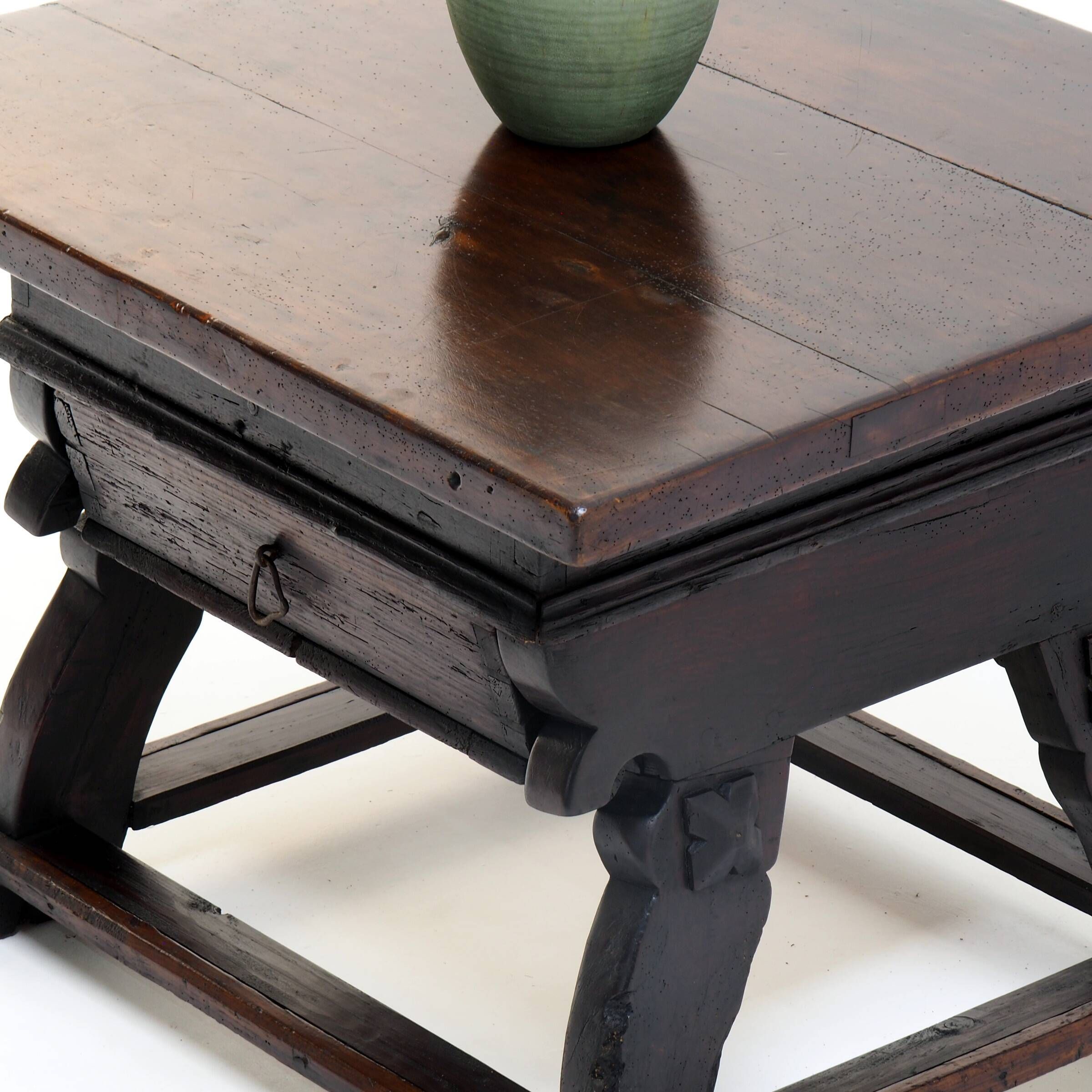 Antique Banker’s Rent Table with Sliding Top, 18th Century
