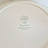 6 flat plates in porcelain by Villeroy and Boch, blue, Burgenland