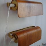 Pair of teak bedside sconces, model V321 from Nator