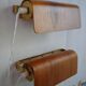 Pair of teak bedside sconces, model V321 from Nator