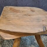 Tripod cowhide stool