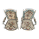 Pair of Louis XVI Cabriolet Armchairs - Lacquered and Upholstered Beech
