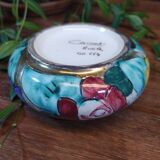 Vintage ceramic bowl with floral patterns