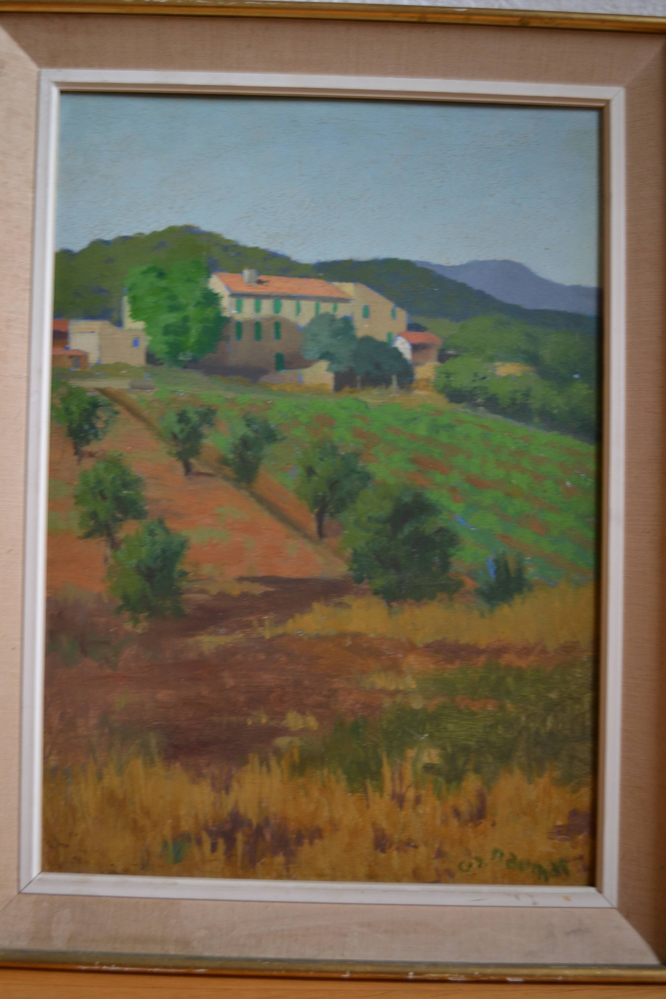 Victor VIC-DAUMAS (1909-2002) HSP 50x36cm Landscape of Provence School of Paris