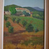 Victor VIC-DAUMAS (1909-2002) HSP 50x36cm Landscape of Provence School of Paris