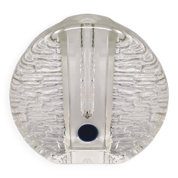 1970s Walther Glass Bullseye Vase by Heiner Düsterhaus. Made in Germany